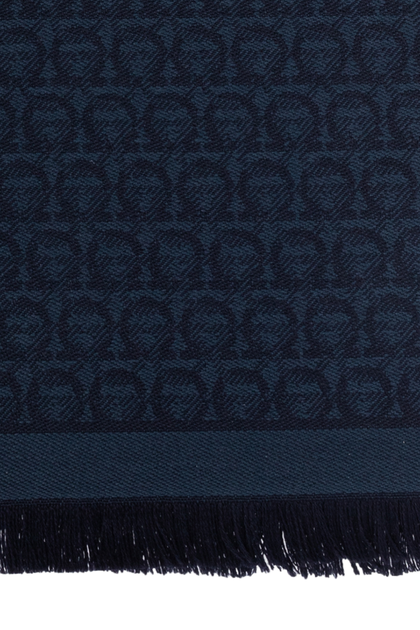 FERRAGAMO Logo-embroidered scarf | Women's Accessories | Vitkac